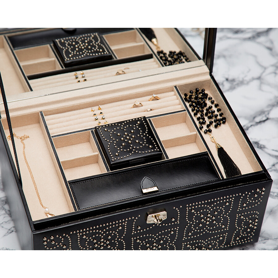 Wolf Large Black Marrakesh Jewelry Box 308202 Jewelry Accessories