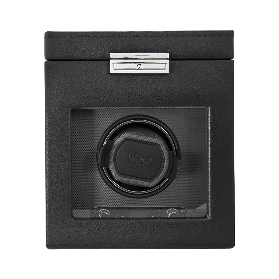WOLF ワインディングマシーン module2.7 新品未使用 Wolf Viceroy Module 2.7 Single Watch Winder with Storage 456102