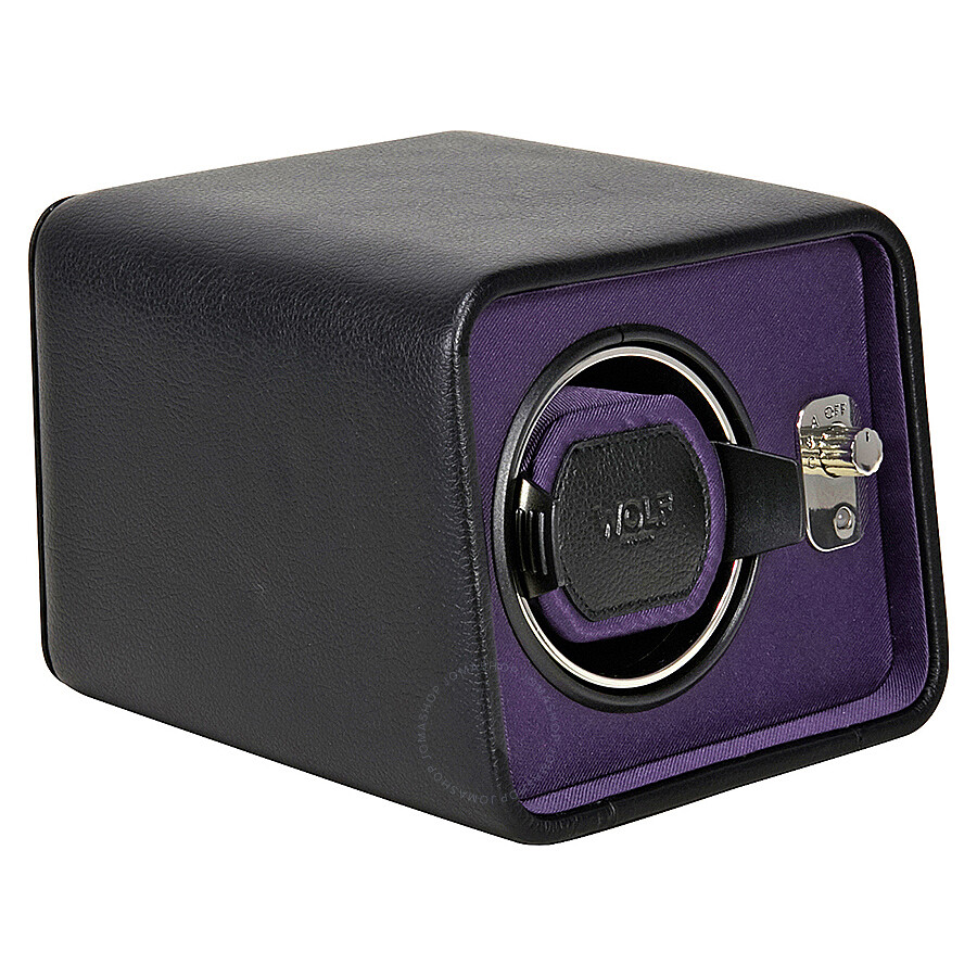 Wolf Windsor Purple/Black Single Watch Winder 452403 Watch Winders