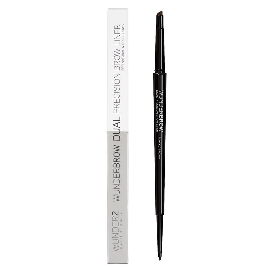 Wunderbrow Ladies Dual Precision Brow Liner Black Brown Makeup 5056153514715