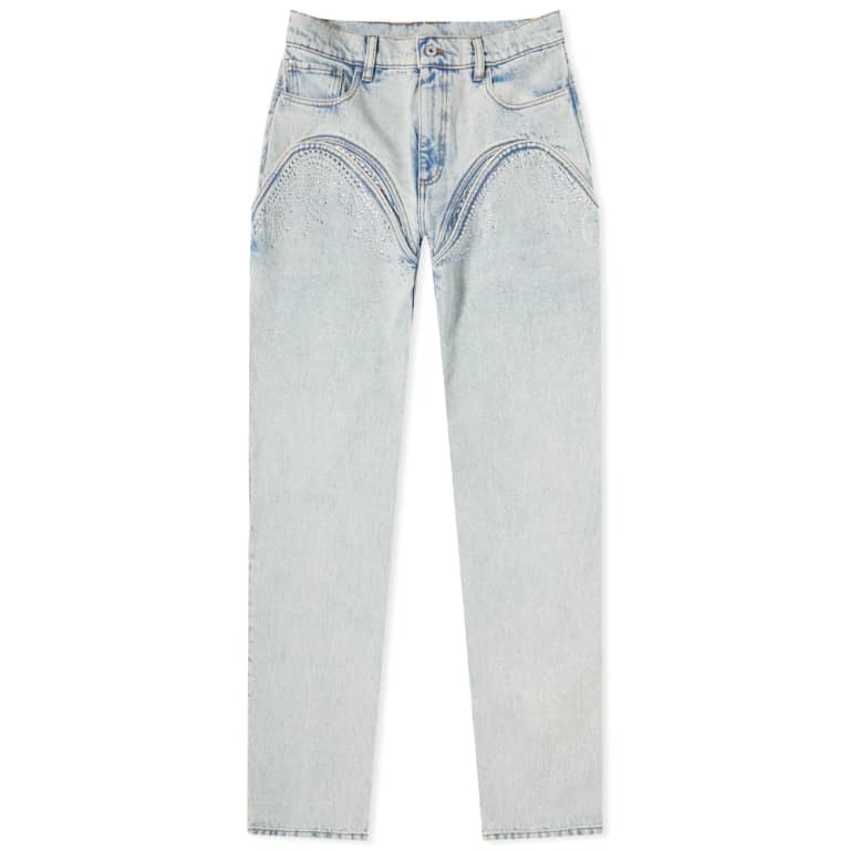 Y/Project Ice Blue Buckle Straight Leg Jeans - Brand New In Tags 27