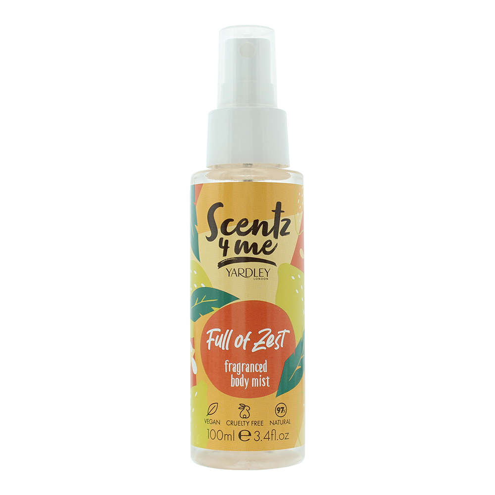 Yardley Of London Unisex Scentz 4 Me Full Of Zest Body Mist 3.4 oz Fragrances 5056179305212