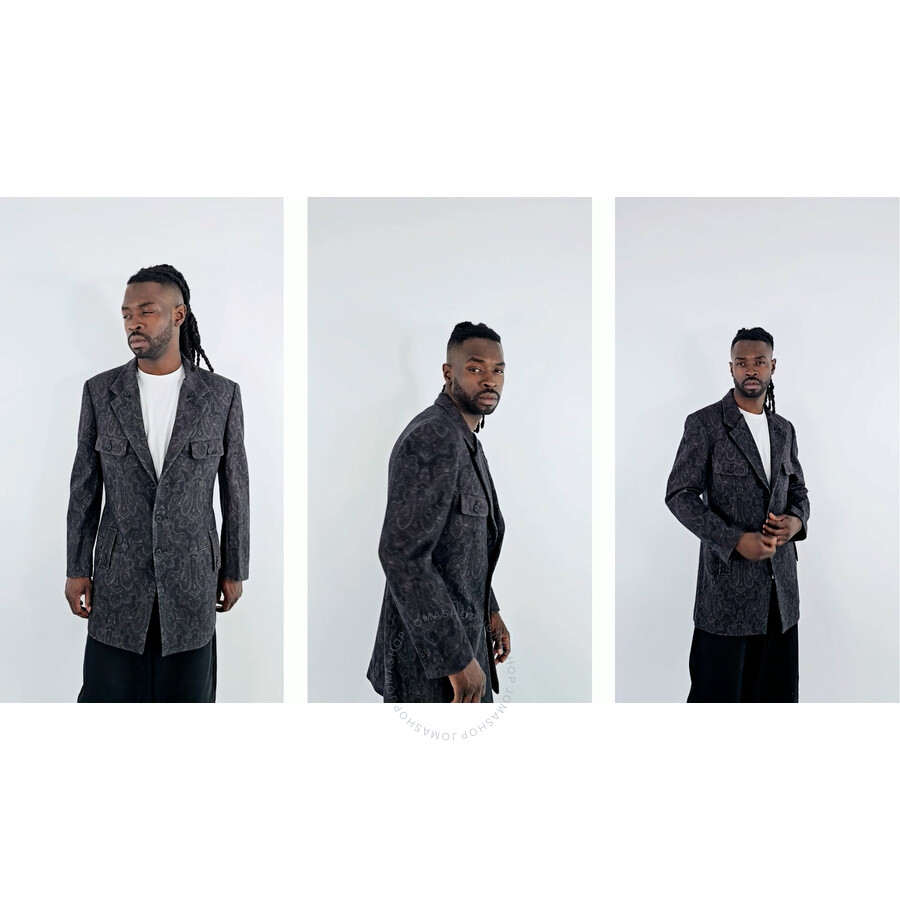 Yohji Yamamoto Indian Jacquard Transforming Collar Jacket