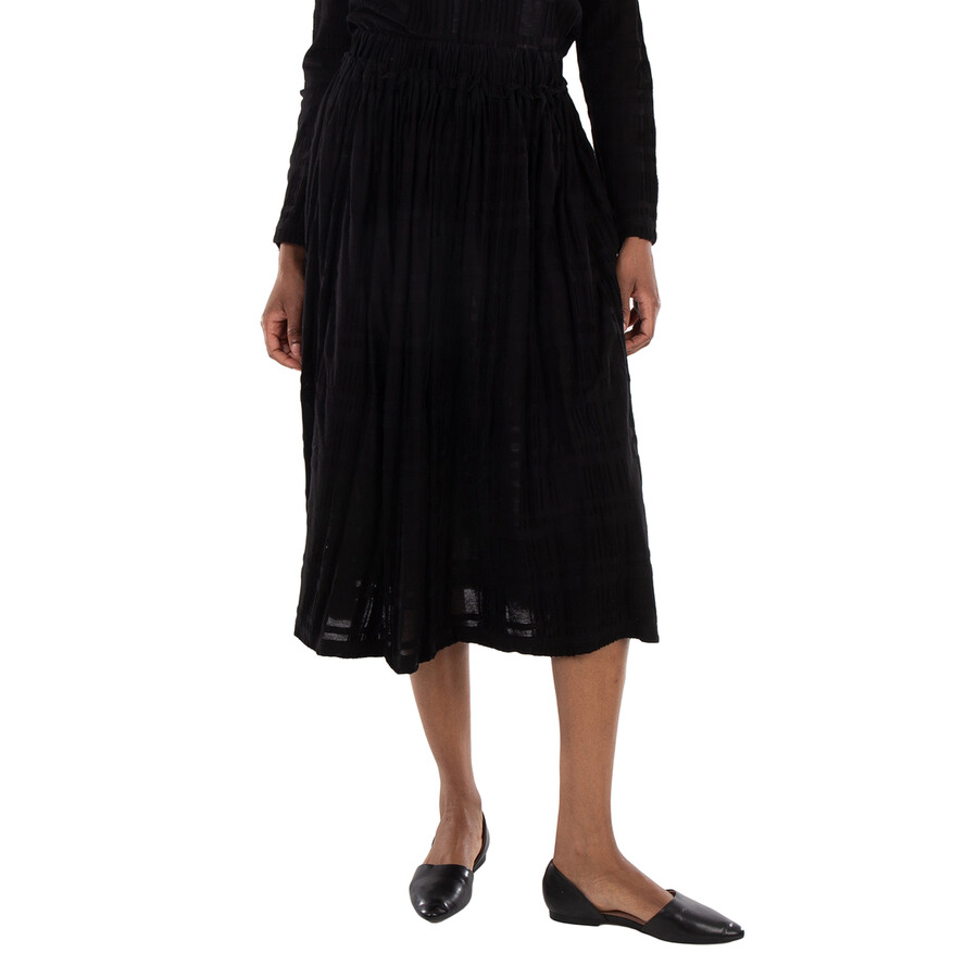 Intarsia Plaid JQ Gather Skirt, Brand Size 2 (Small)