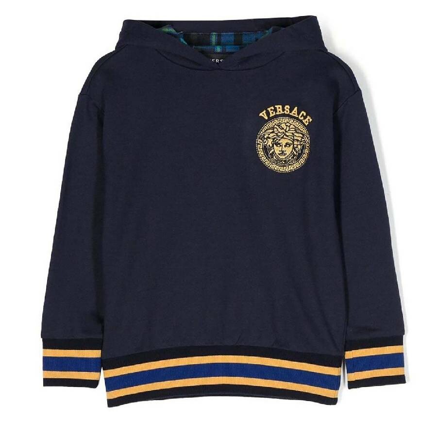 Boys Medusa Head Long Sleeves Stripe Hoddie