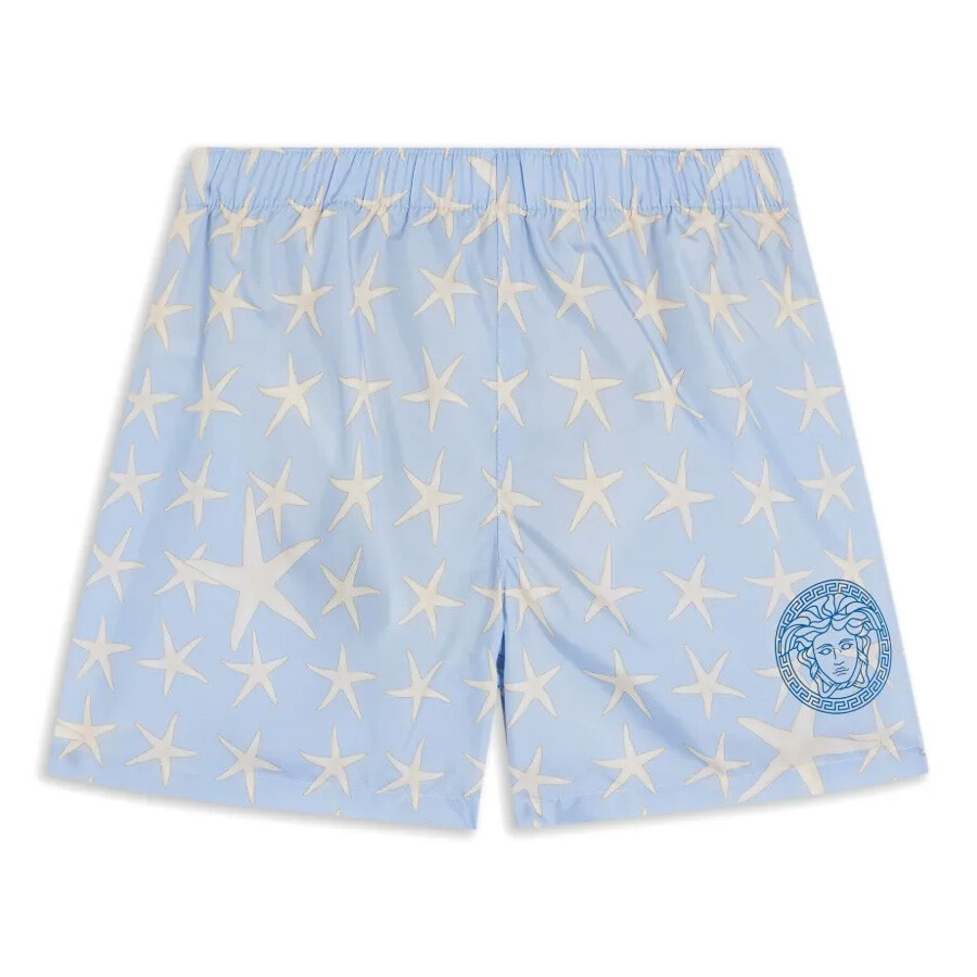 Boys Medusa Head-Motif Swim Shorts