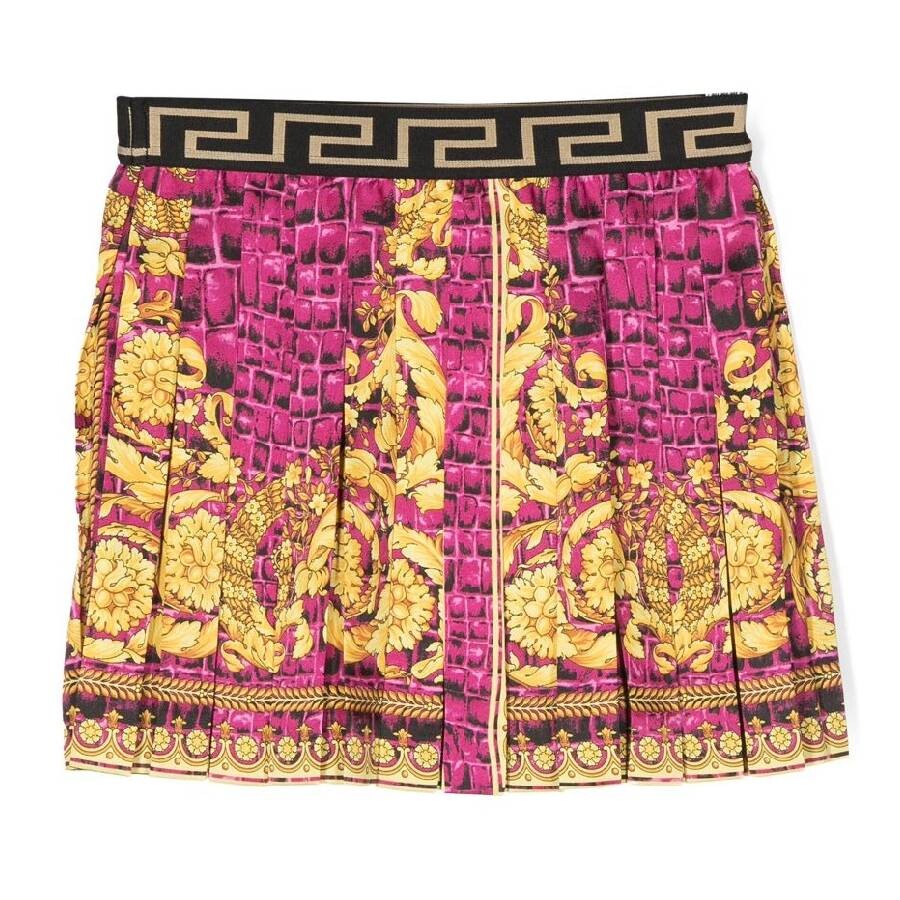 Girls Multi-Color Pleated Skirts