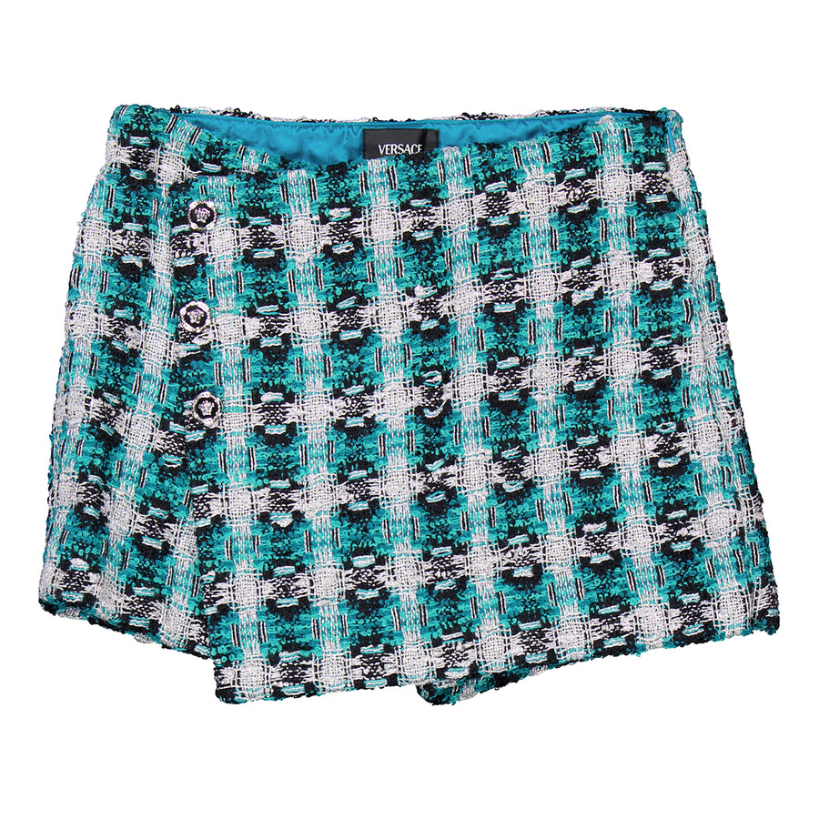 Girls Tweed Medusa Shorts