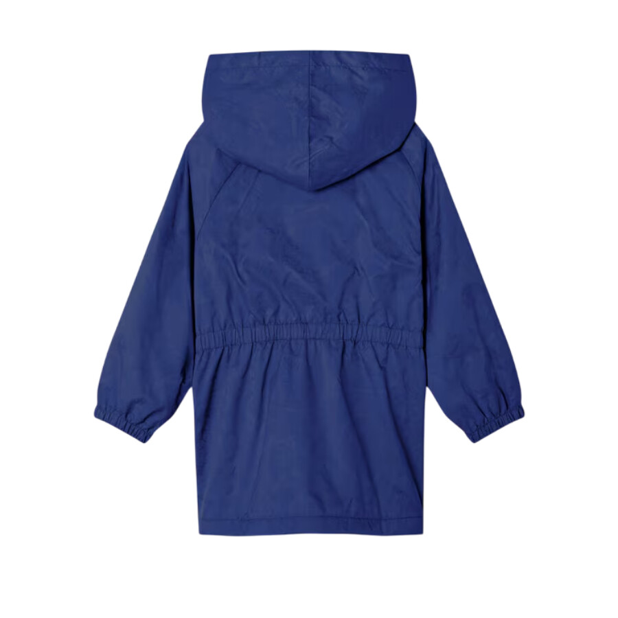 Young Versace Kids Barocco Jacquard Parka In Blue
