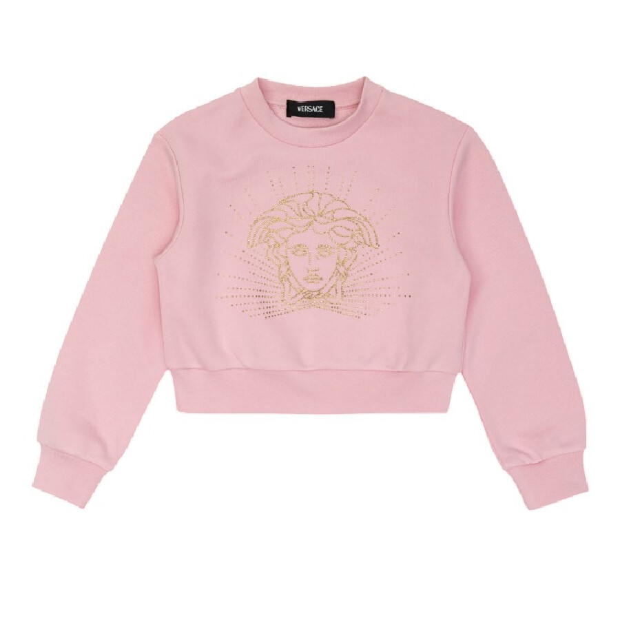 Kids Crystal Medusa Cotton Sweatshirt, Size 10Y