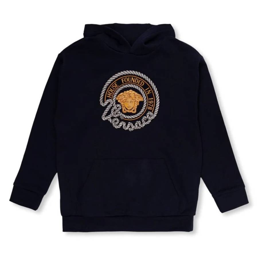 Kids Medusa Cotton Jersey Hoodie