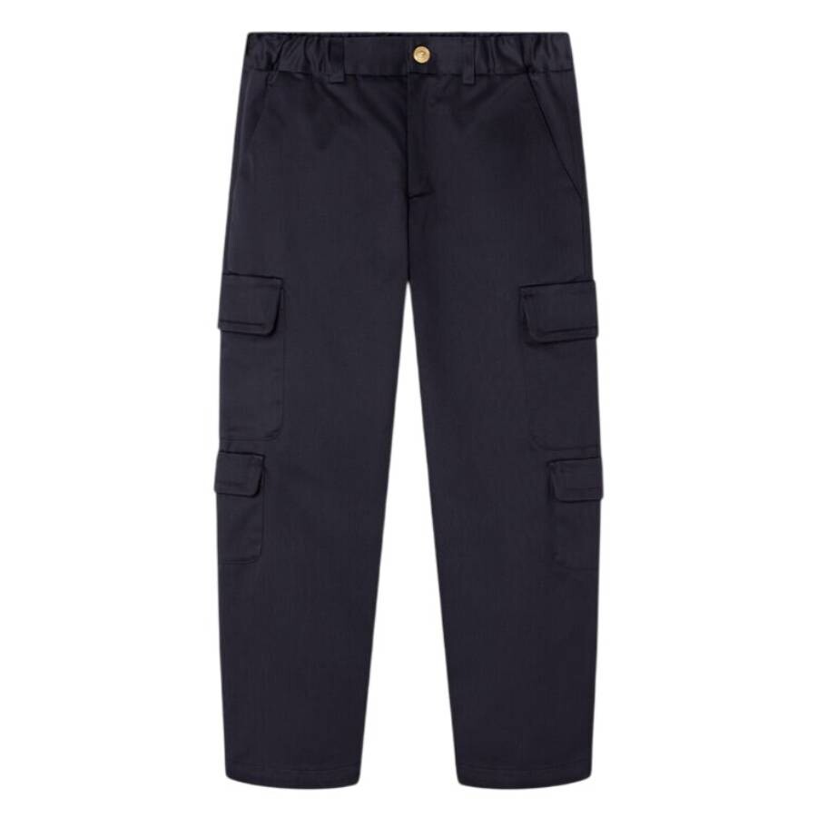 Kids Navy Blue Cargo Pants