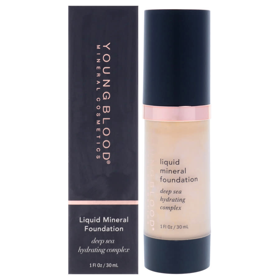 Youngblood Ladies Liquid Mineral Foundation 1 oz Shell Makeup 696137031026 In Transparent