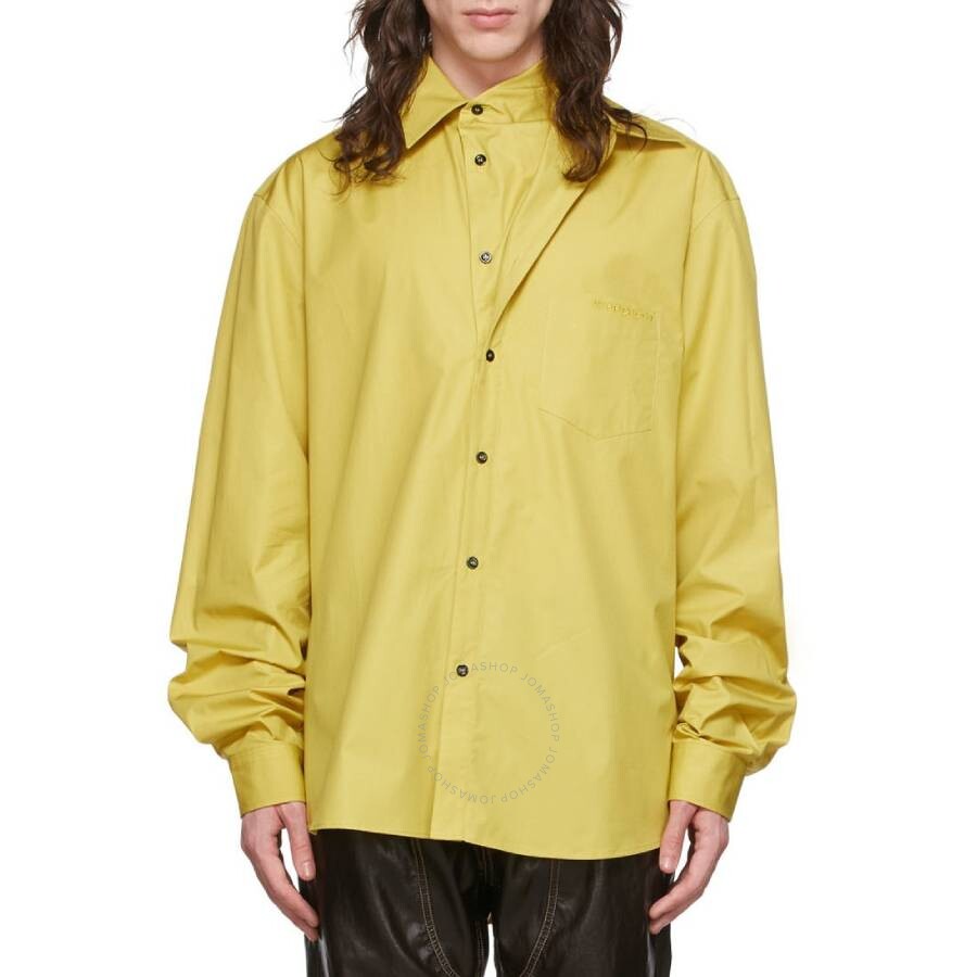 Y/project Electric Green Lazy Collar Shirt In Green