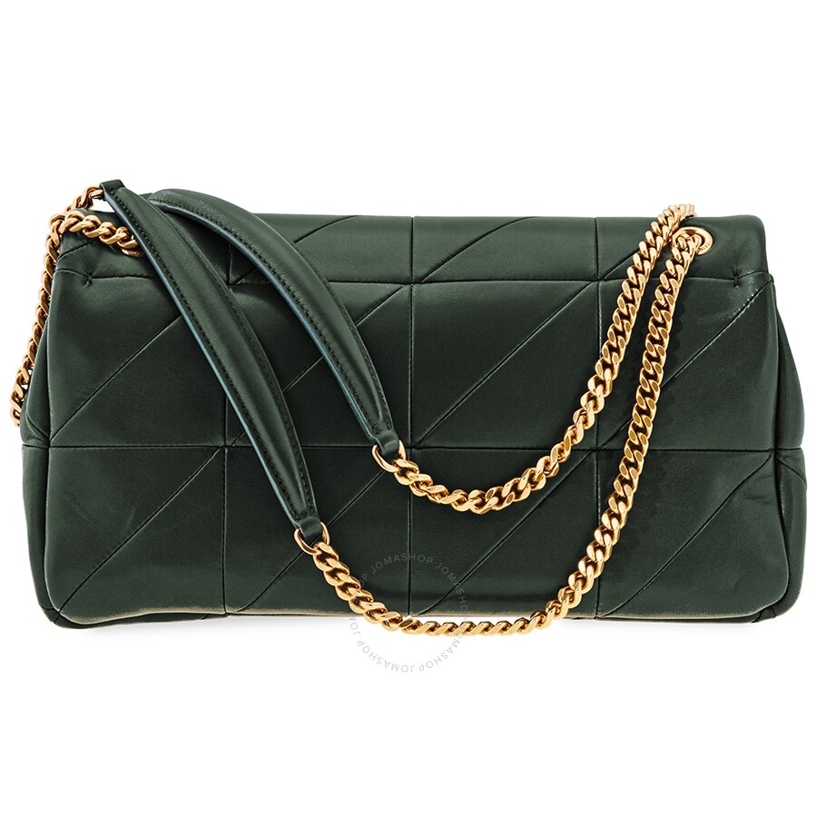 YSL Ladies Flat Crossbody Bag Jamie Dark Green Sl Jami Md Jamie YSL