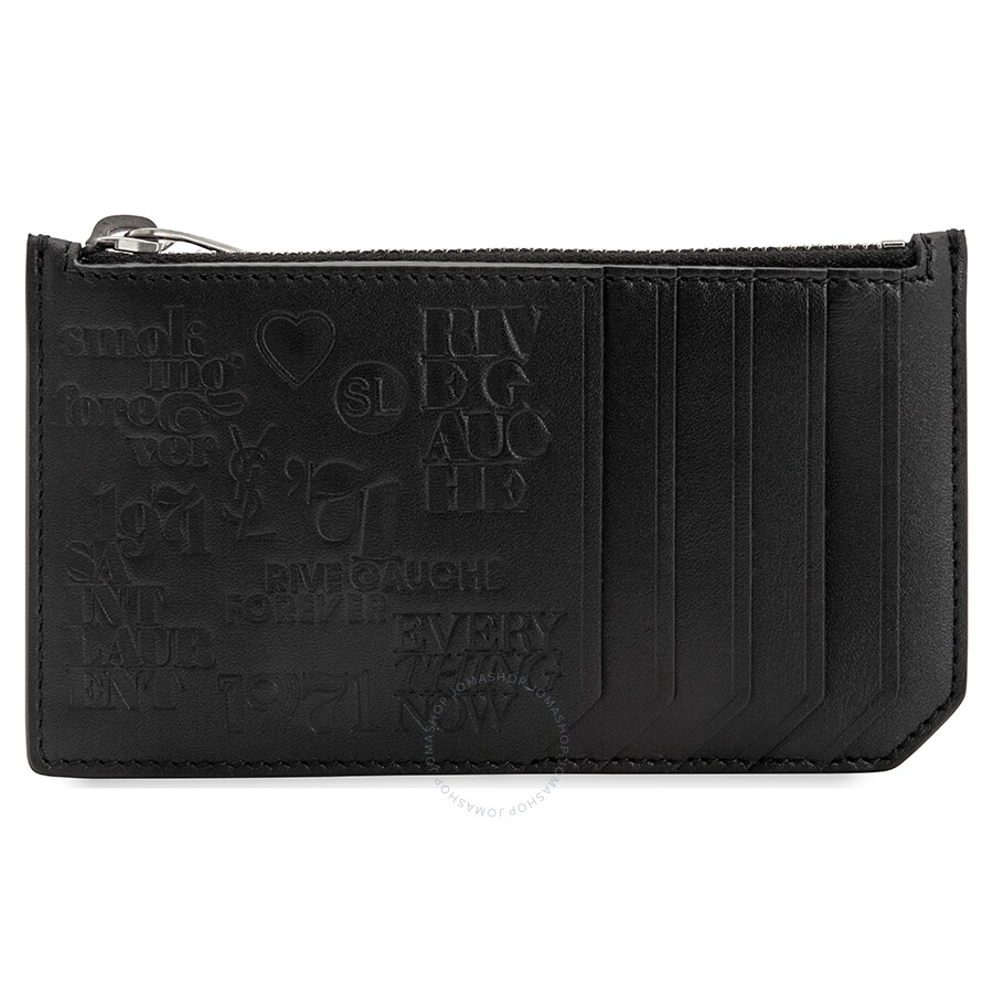 YSL Men's Card Case Black Sl 1971 Os Cardcase YSL Handbags