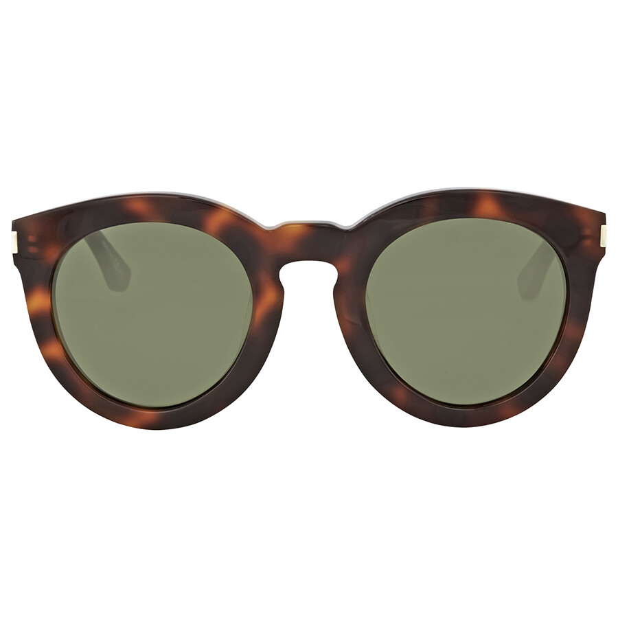 Yves Saint Laurent Havana Round Sunglasses Yves Saint Laurent