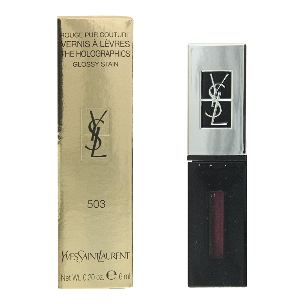 Saint Laurent Yves  Ladies The Holographics Liquid Lipstick 0.2 oz 503 Neon Plum Makeup 3614272049994 In ["purple"]