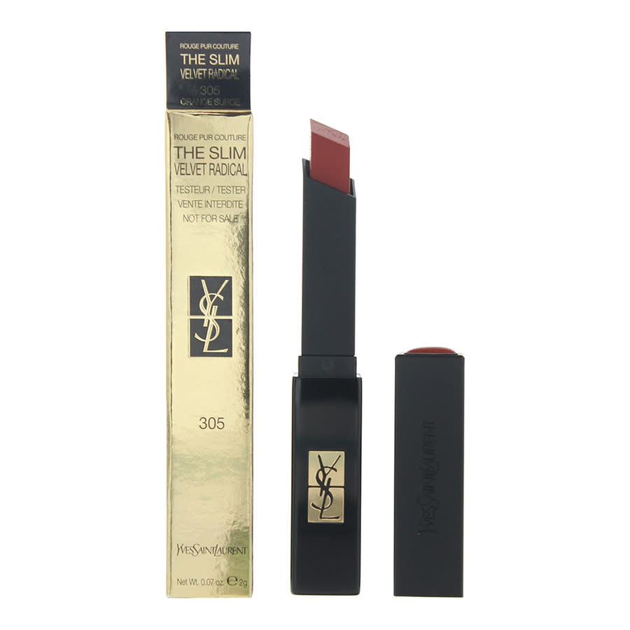 Saint Laurent Yves  Ladies The Slim Velvet Radical Lipstick 0.07 oz (tester) 305 Orange Surge Makeup  In ["orange"]