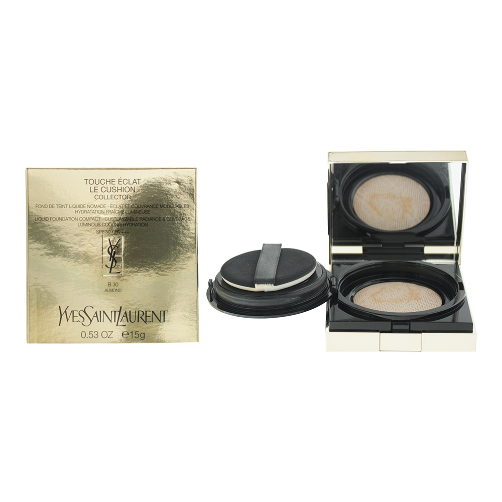 Saint Laurent Yves  Ladies Touche Clat Le Cushion Collector Liquid Foundation 0.53 oz B30 Almond Make
