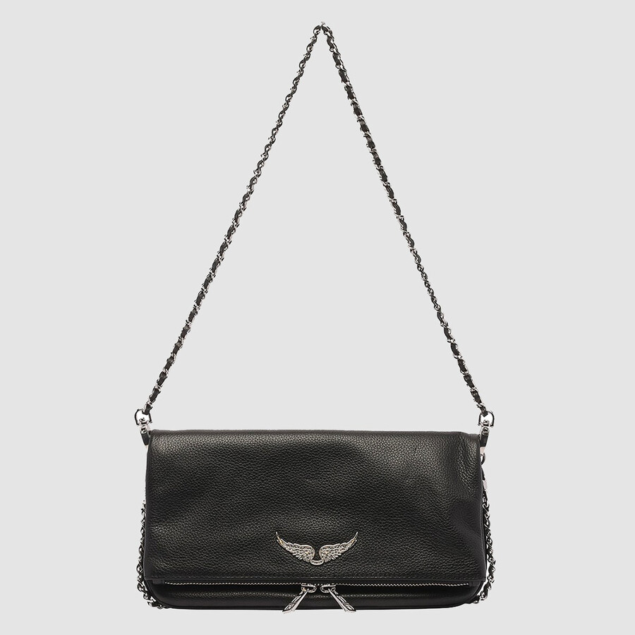 Zadig & Voltaire Rock Soft Savage Crossbody Bag In Black