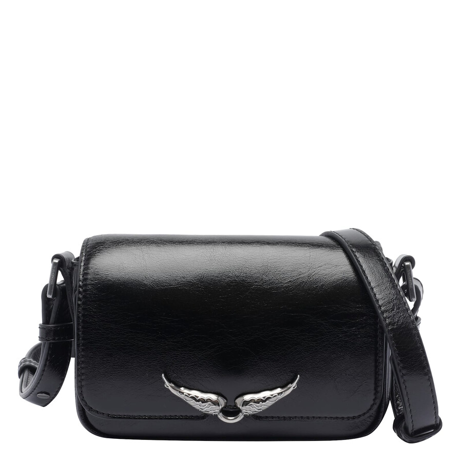 Zadig & Voltaire Le Zazi Vintage Crossbody Bag In Black