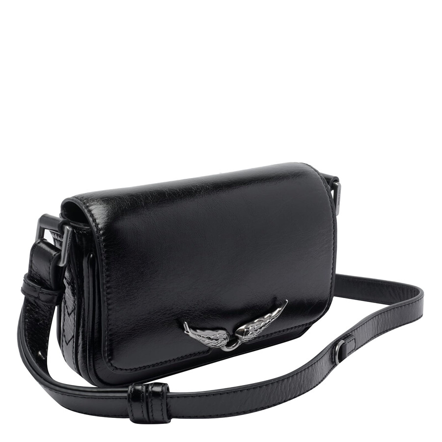Zadig & Voltaire Le Zazi Vintage Crossbody Bag In Black