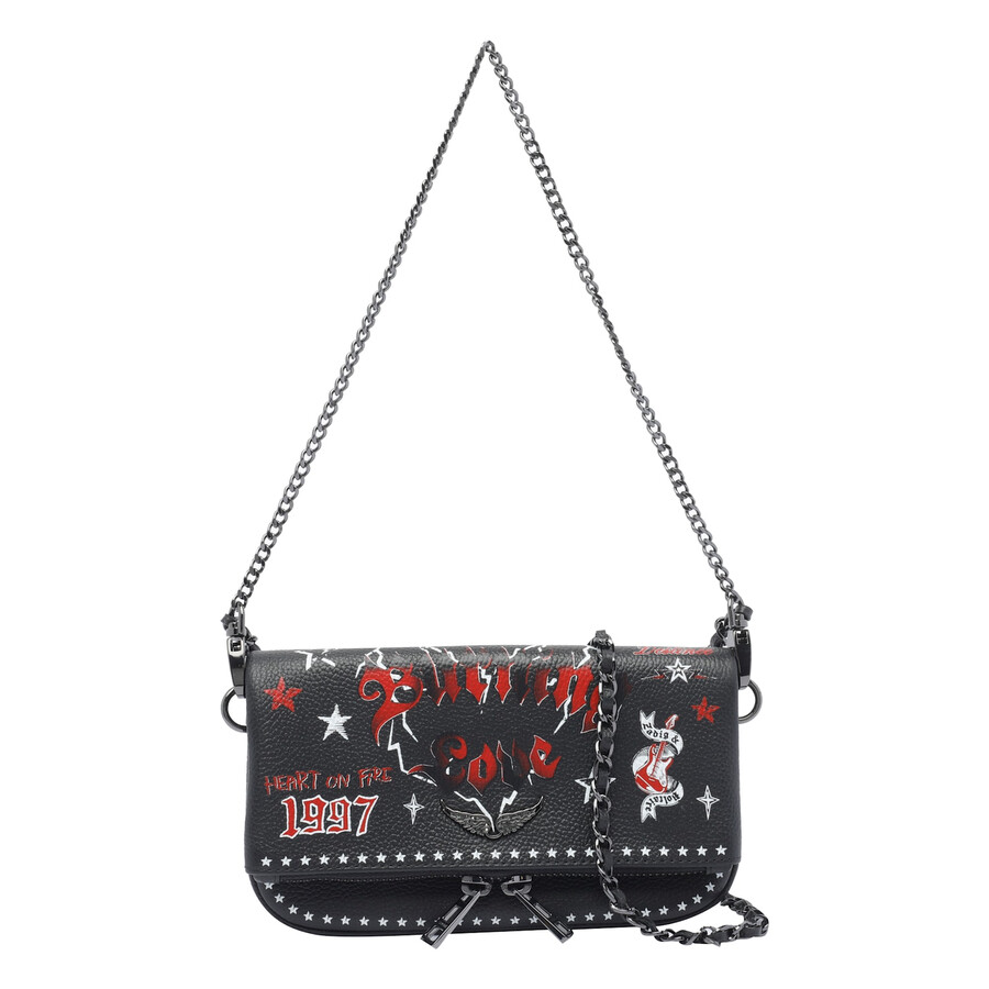 Zadig & Voltaire Nano Rock Punk Crossbody Bag In Black