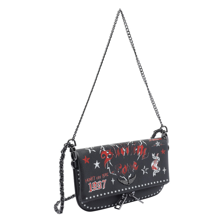 Zadig & Voltaire Nano Rock Punk Crossbody Bag In Black