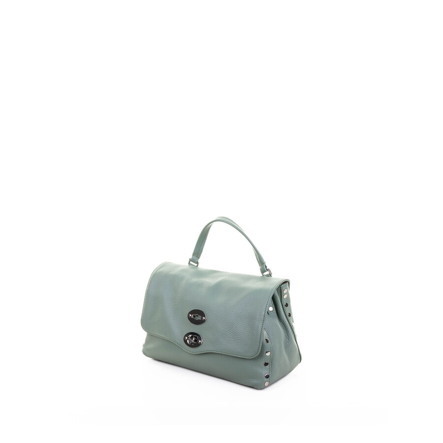 Zanellato Postina Daily Giorno Small In Leather With Shoulder Strap In Green