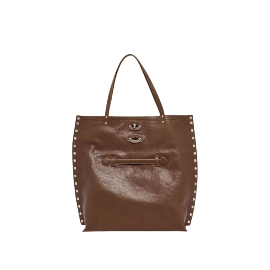 Zanellato Leather Handbag A Spasso In Brown