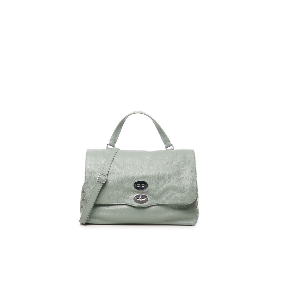 Zanellato Medium Leather Postina Bag In Green