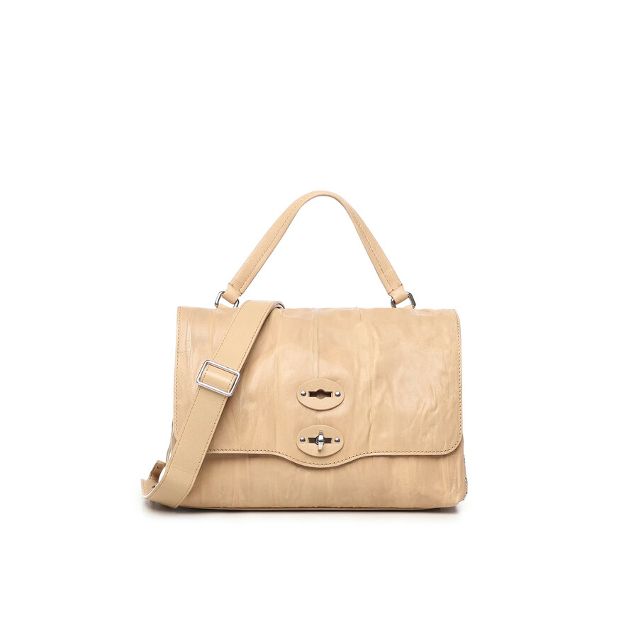 Zanellato Pleated Messenger Bag S In Sand