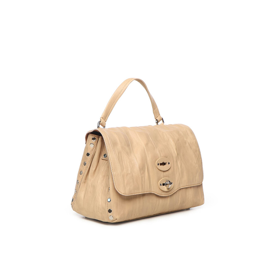 Zanellato Pleated Messenger Bag S In Sand