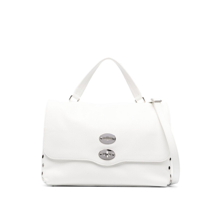 Zanellato Postina Daily Baby Leather Handbag In White