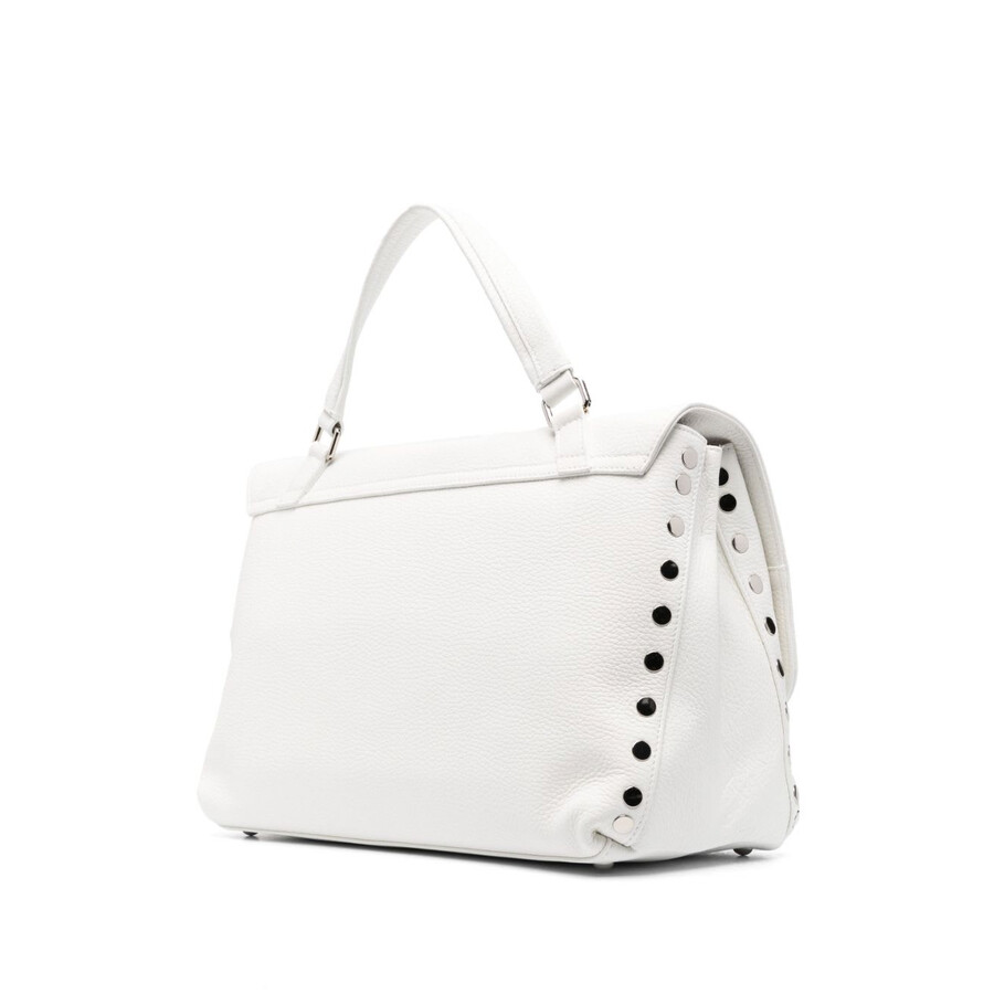 Zanellato Postina Daily Baby Leather Handbag In White