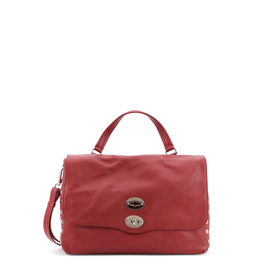 Zanellato Postina M Leather Shoulder Bag In Red