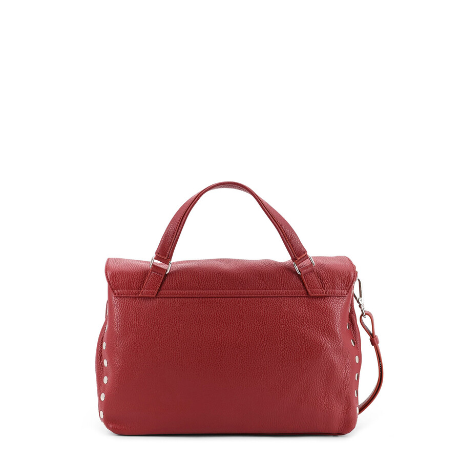 Zanellato Postina M Leather Shoulder Bag In Red