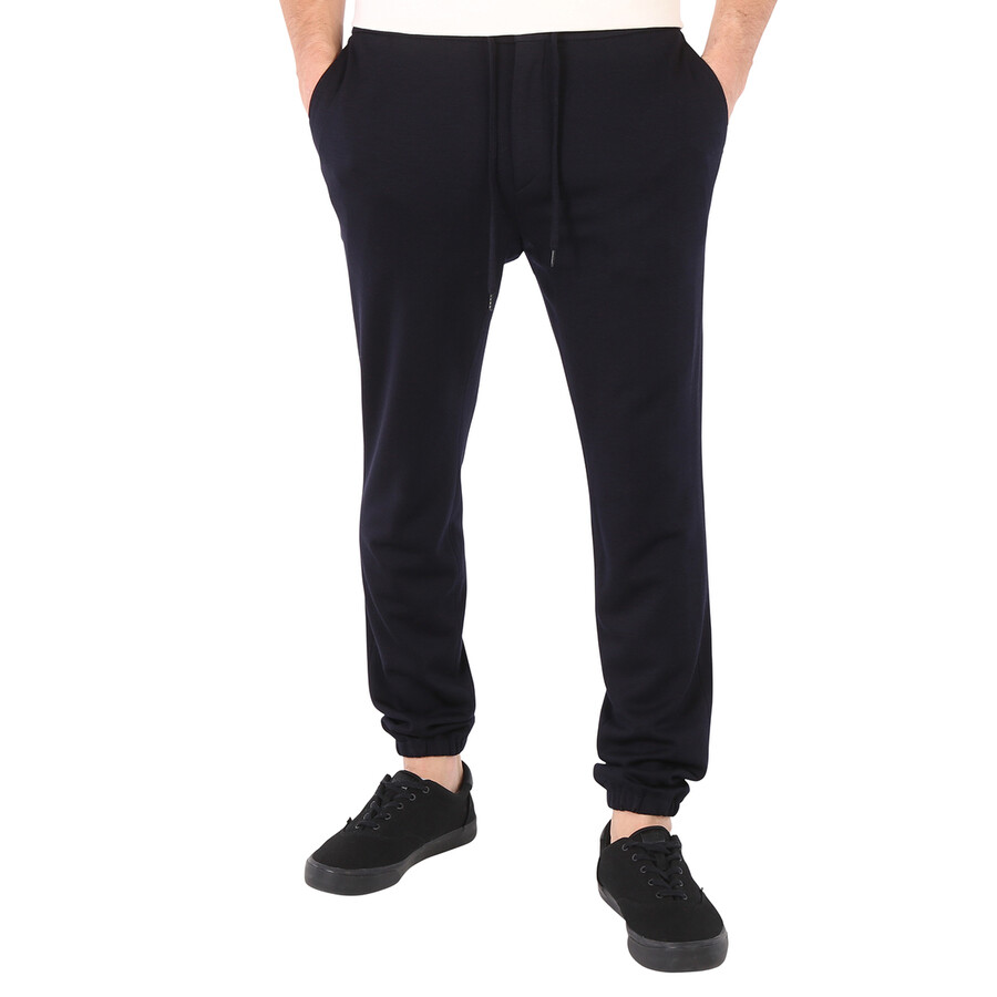 Z Zegna Men's Navy Twill Track Pants, Brand Size 50 (US Size 34) 777711