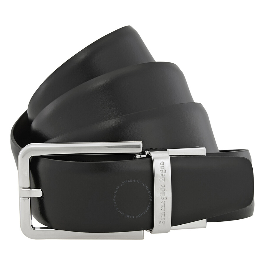 Zegna Men's Reversible Leather Belt Black /Brown