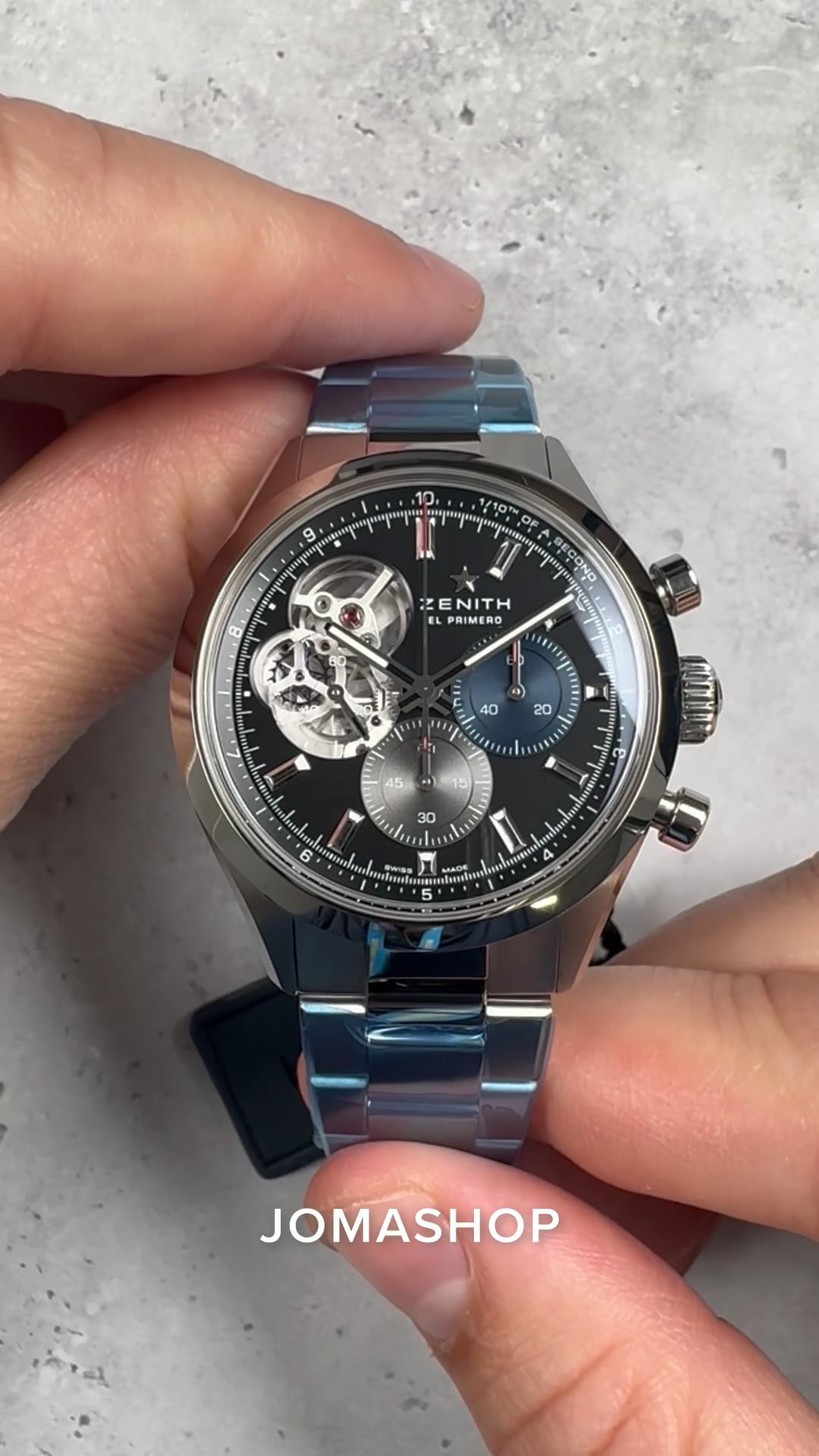 Zenith Chronomaster Open Chronograph Automatic Black Dial Men's