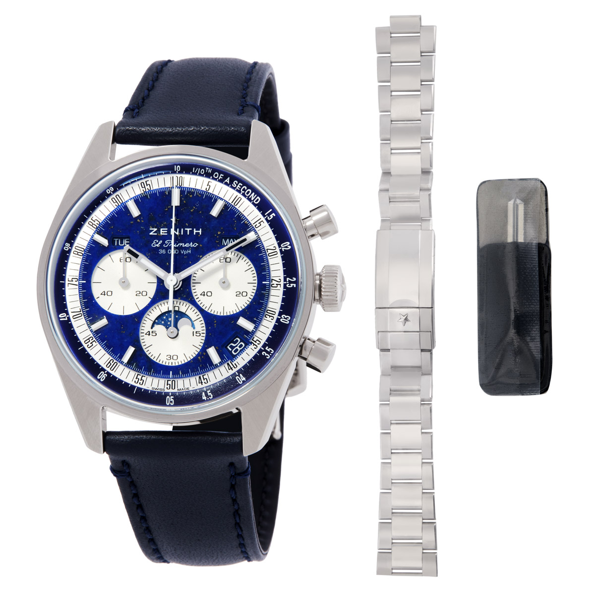 Chronomaster Lapis Lazuli Dial Original Triple Calendar Automatic Watch