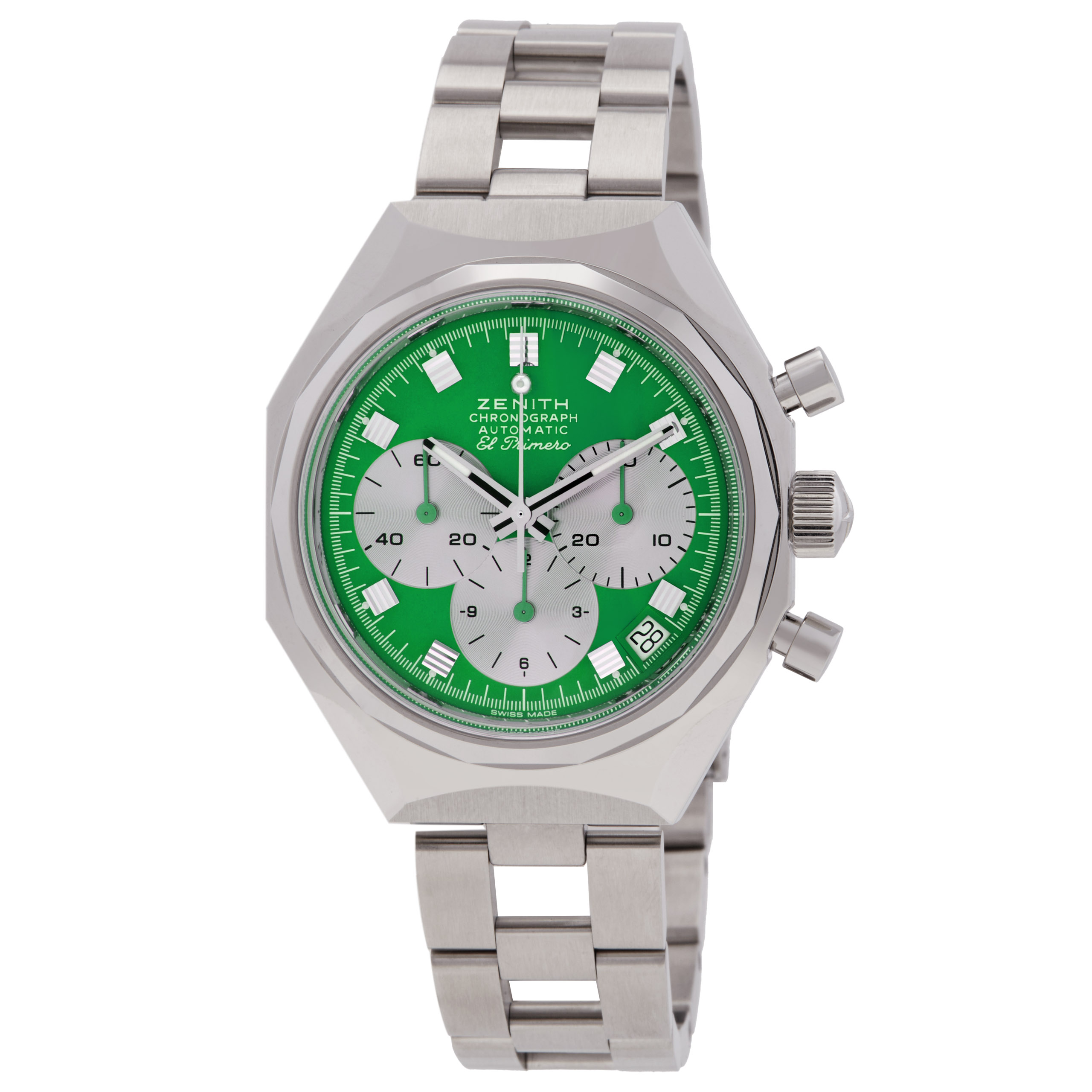 Defy Chronograph Automatic Green Dial Watch