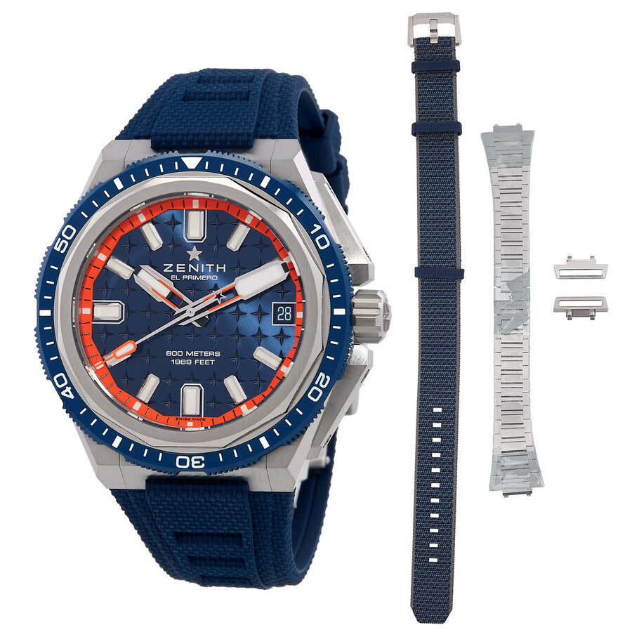 レイテイスPHYZユーデリーデ Zenith Defy Extreme Diver 42.5mm Automatic Blue Dial Watch