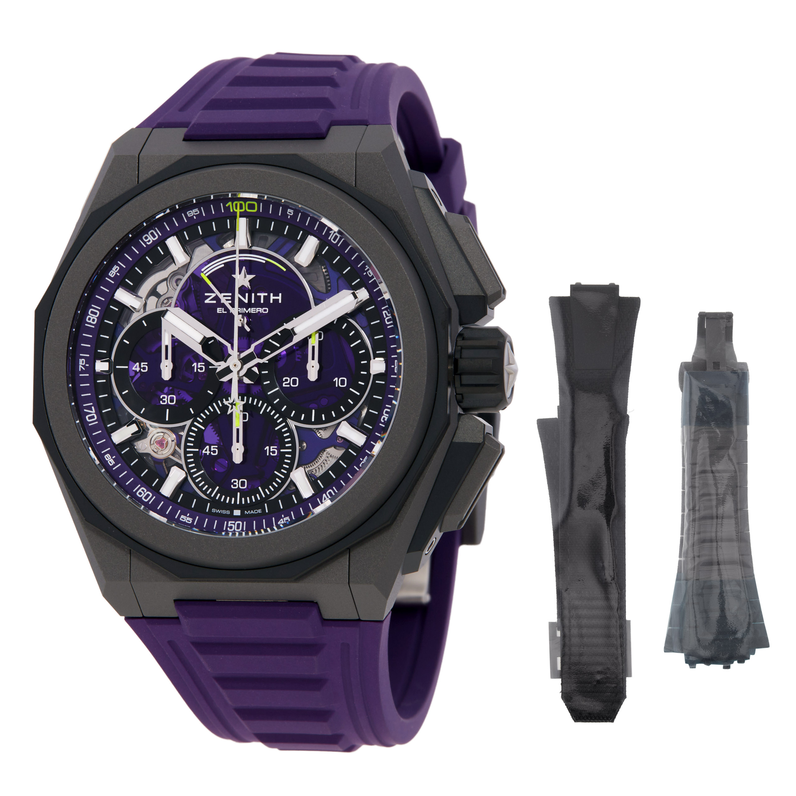 Zenith Defy Extreme Ultraviolet Chronograph Automatic Purple Dial Men's Watch 97.9100.9004/80.I209