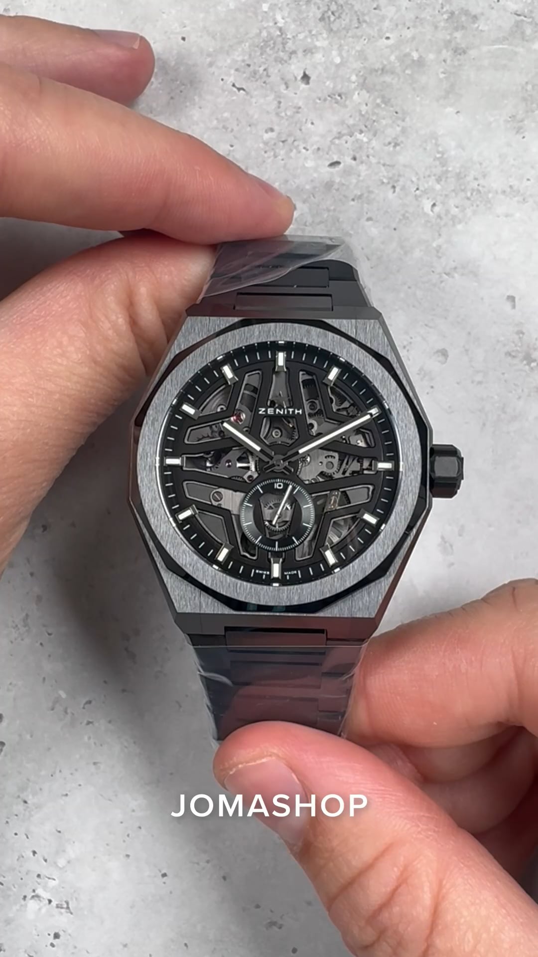 Zenith Defy Skyline Skeleton Automatic Black Ceramic Dial Men's