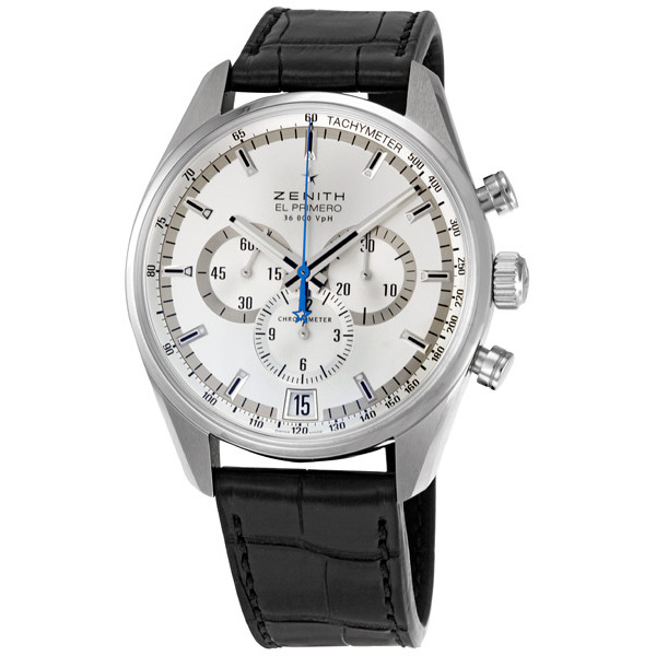 Zenith El Primero Silver Chronograph Dial Men's Watch 03204040001C496