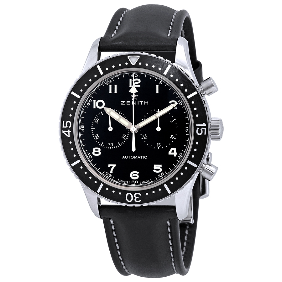 Zenith Pilot Chronograph Automatic Black Dial Men's Watch 03.2240.4069/21.C774