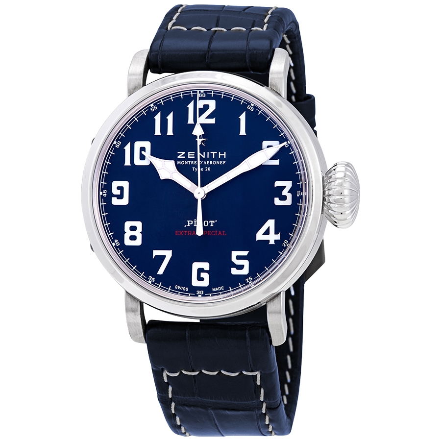 Zenith Pilot Type 20 Extra Special Automatic Blue Dial Limited Edition Men's Watch 03.2432.679/51.C779