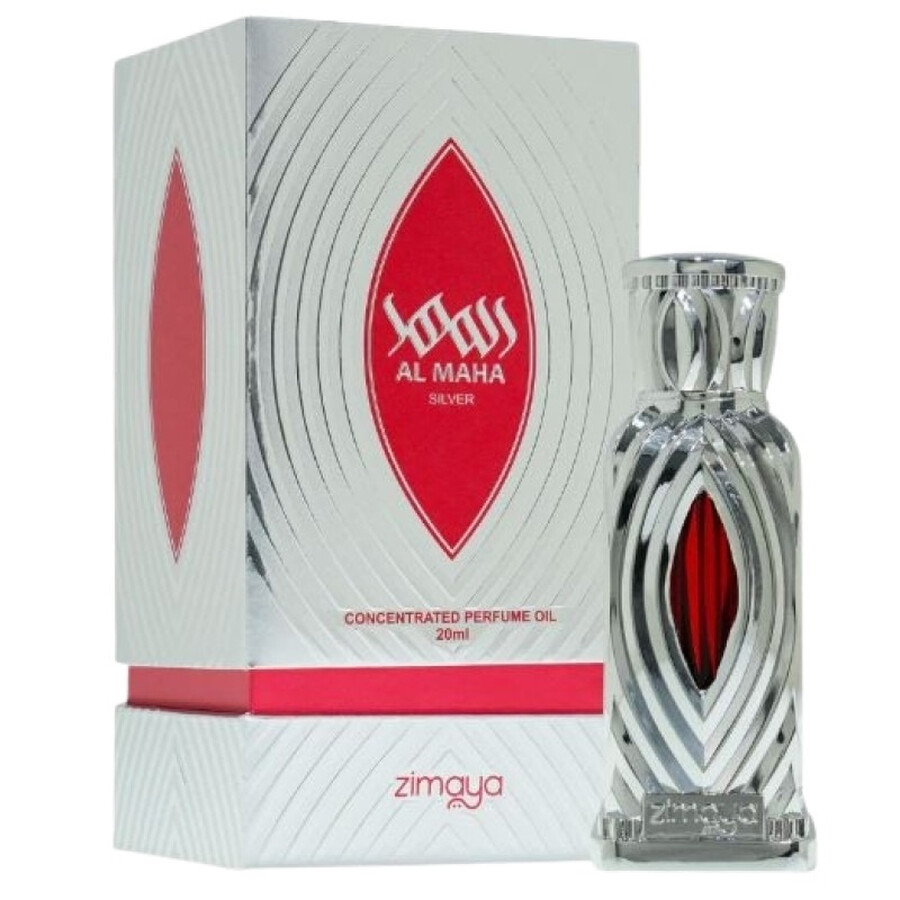 Zimaya Unisex Al Maha Silver Perfume Oil 0.67 oz Fragrances 6290171075417